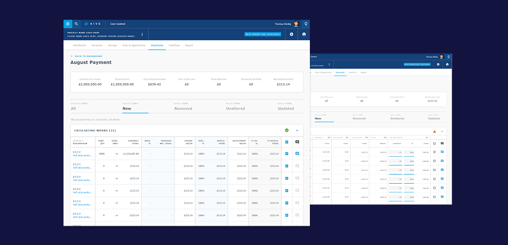 Turner & Townsend — responsive data-service application